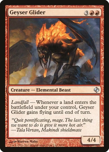 Geyser Glider, Duel Decks: Venser vs. Koth 56