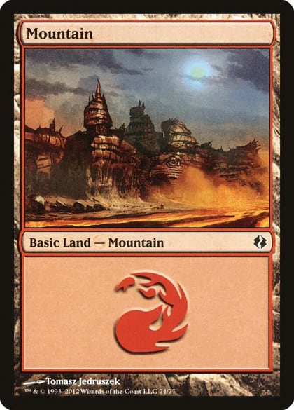 Mountain (74), Duel Decks: Venser vs. Koth 74