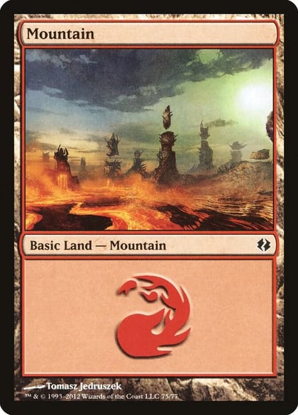 Mountain (75), Duel Decks: Venser vs. Koth 75