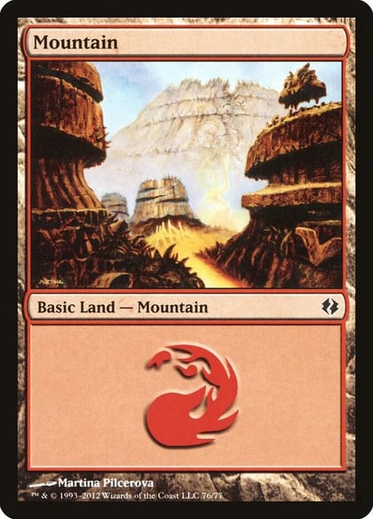 Mountain (76), Duel Decks: Venser vs. Koth 76
