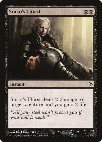 Sorin's Thirst, Duel Decks: Sorin vs. Tibalt 21