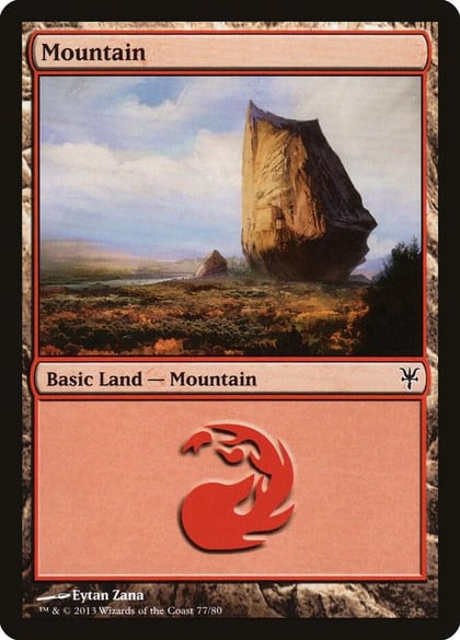 Mountain (77), Duel Decks: Sorin vs. Tibalt 77