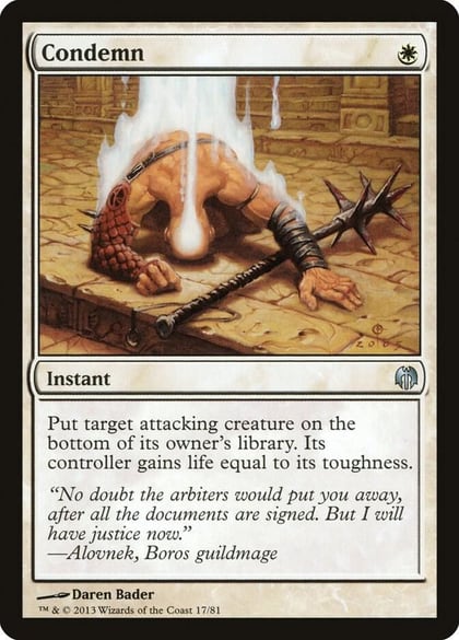 Condemn, Duel Decks: Heroes vs. Monsters 17