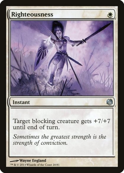Righteousness, Duel Decks: Heroes vs. Monsters 20