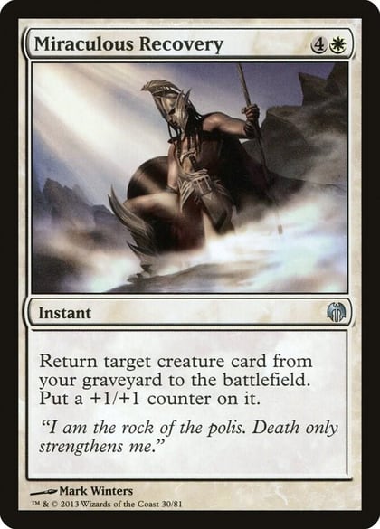 Miraculous Recovery, Duel Decks: Heroes vs. Monsters 30