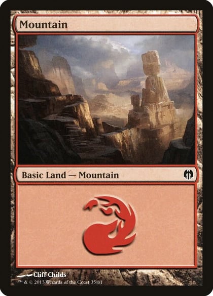 Mountain (35), Duel Decks: Heroes vs. Monsters 35