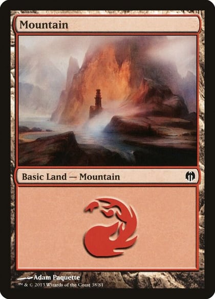 Mountain (38), Duel Decks: Heroes vs. Monsters 38