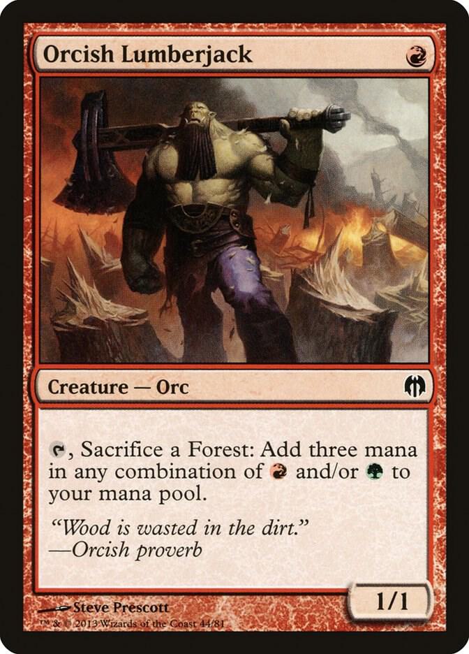 Orcish Lumberjack, Duel Decks: Heroes vs. Monsters 44