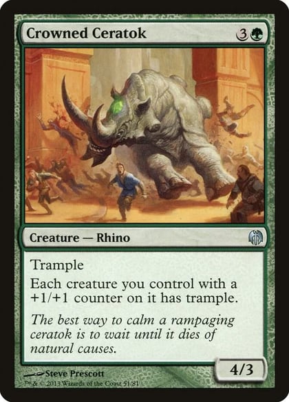 Crowned Ceratok, Duel Decks: Heroes vs. Monsters 51