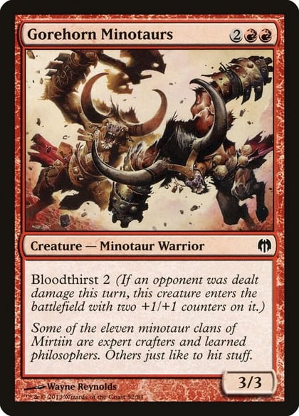 Gorehorn Minotaurs, Duel Decks: Heroes vs. Monsters 52