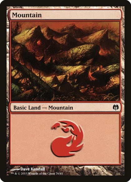 Mountain (76), Duel Decks: Heroes vs. Monsters 76