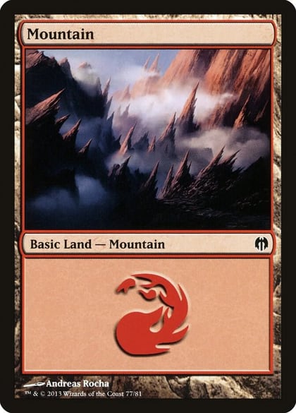 Mountain (77), Duel Decks: Heroes vs. Monsters 77