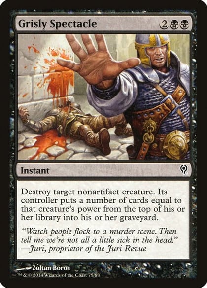 Grisly Spectacle, Duel Decks: Jace vs. Vraska 75