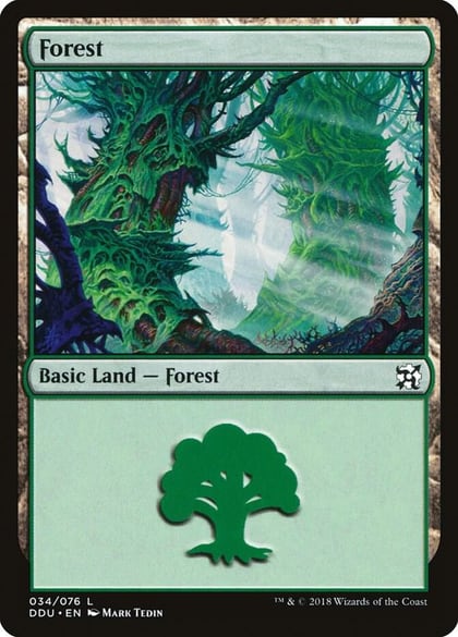 Forest (034), Duel Decks: Elves vs. Inventors 34