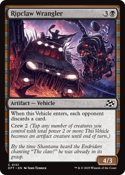 Ripclaw Wrangler, Aetherdrift 101