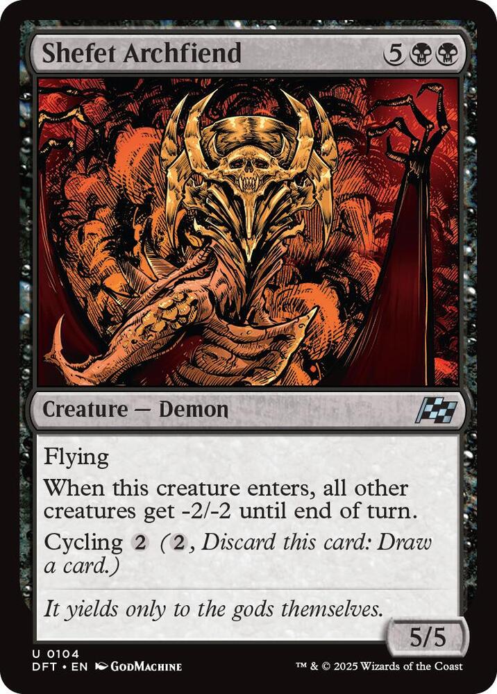 Shefet Archfiend, Aetherdrift 104