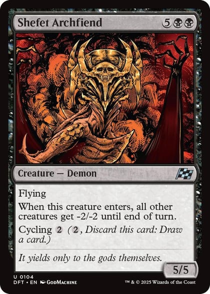 Shefet Archfiend, Aetherdrift 104