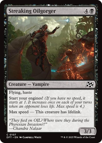 Streaking Oilgorger, Aetherdrift 107