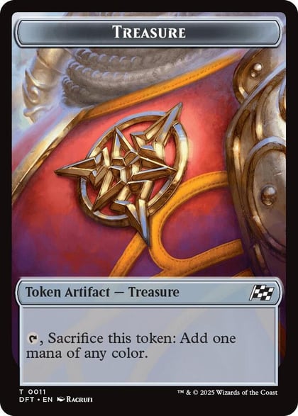 Treasure // Pilot Double-Sided Token, Aetherdrift 11 // 1