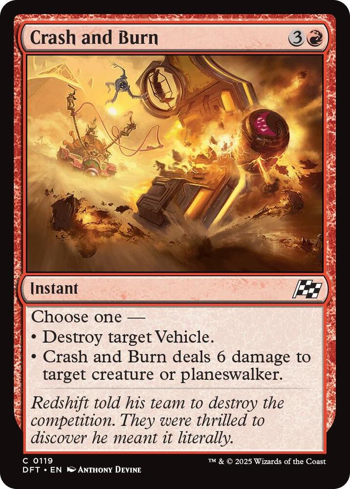 Crash and Burn, Aetherdrift 119