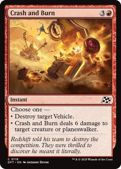 Crash and Burn, Aetherdrift 119