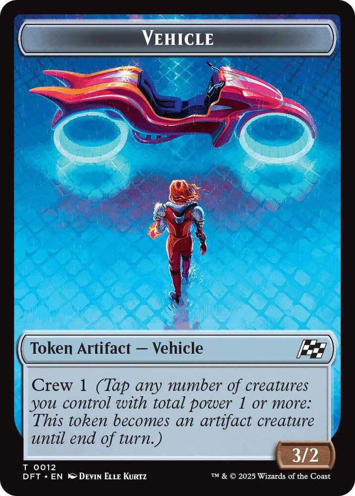 Vehicle // Pilot Double-Sided Token, Aetherdrift 12 // 1