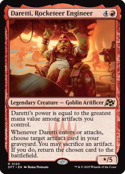 Daretti, Rocketeer Engineer, Aetherdrift 120