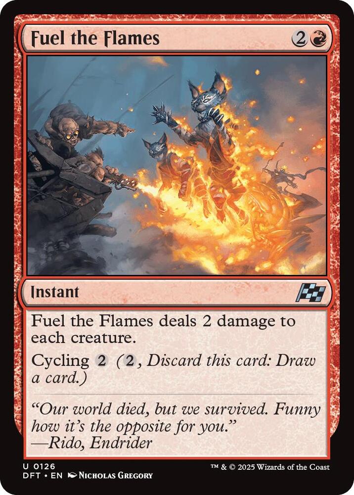 Fuel the Flames, Aetherdrift 126