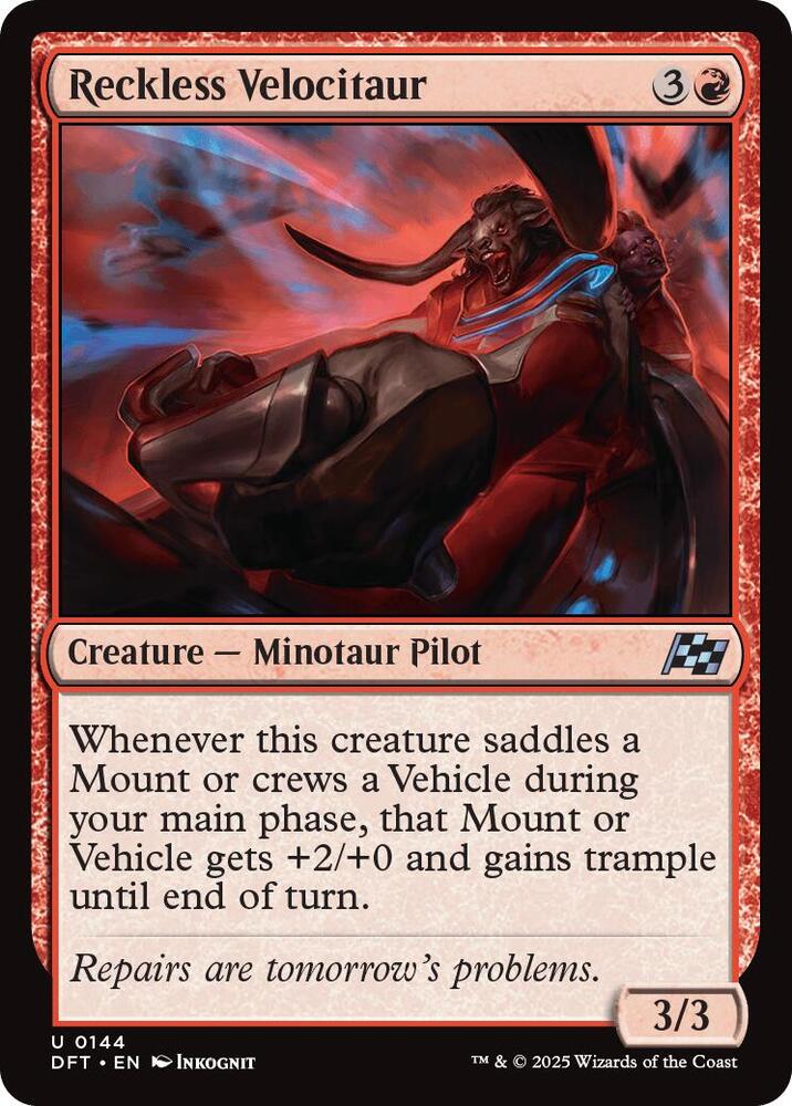 Reckless Velocitaur, Aetherdrift 144