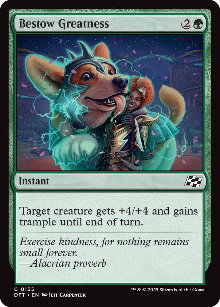 Bestow Greatness, Aetherdrift 155