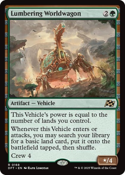Lumbering Worldwagon, Aetherdrift 168