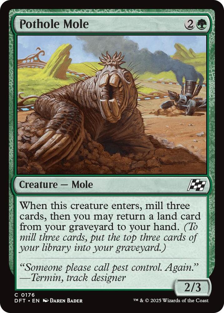 Pothole Mole, Aetherdrift 176