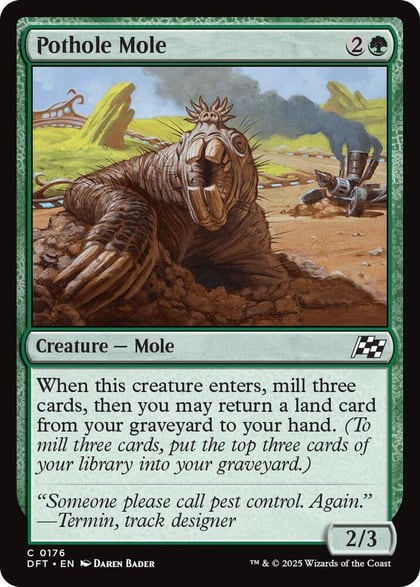 Pothole Mole, Aetherdrift 176