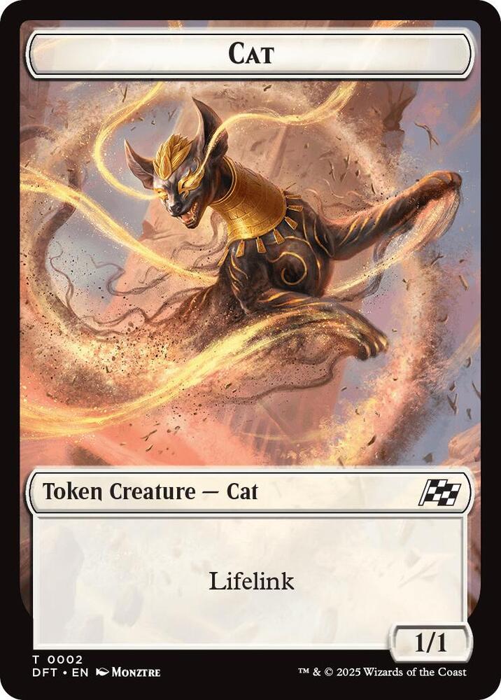 Cat // Thopter (0010) Double-Sided Token, Aetherdrift 2 // 10