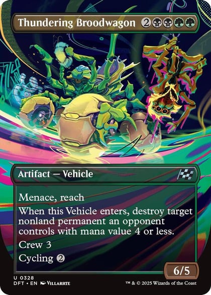 Thundering Broodwagon (Borderless), Aetherdrift 328