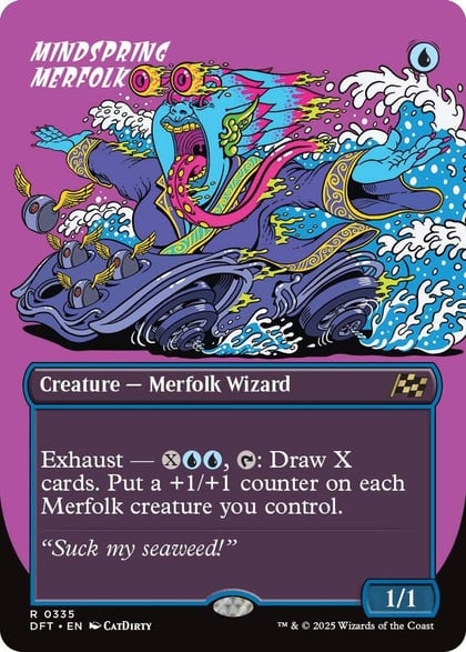 Mindspring Merfolk (Borderless), Aetherdrift 335