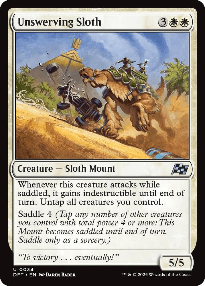 Unswerving Sloth, Aetherdrift 34