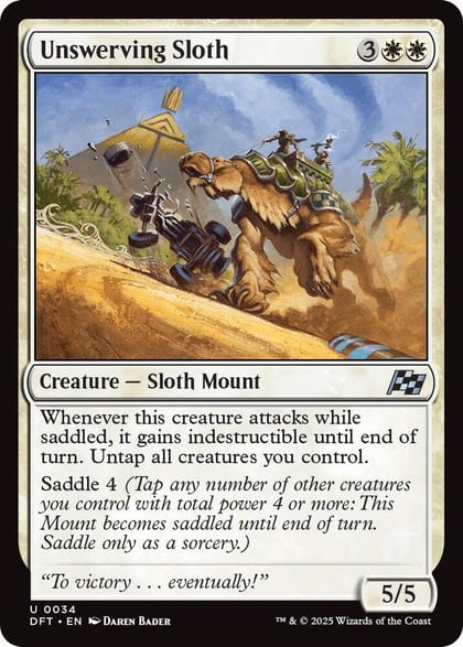 Unswerving Sloth, Aetherdrift 34