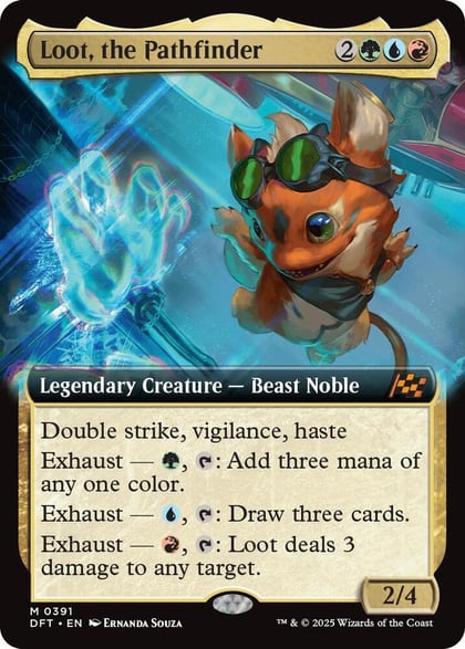 Loot, the Pathfinder (Extended Art), Aetherdrift 391