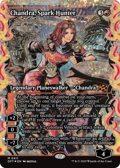 Chandra, Spark Hunter (Showcase) (Fracture Foil), Aetherdrift 411