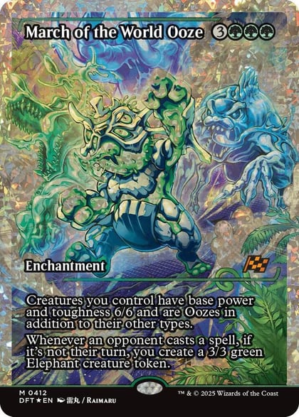 March of the World Ooze (Showcase) (Fracture Foil), Aetherdrift 412