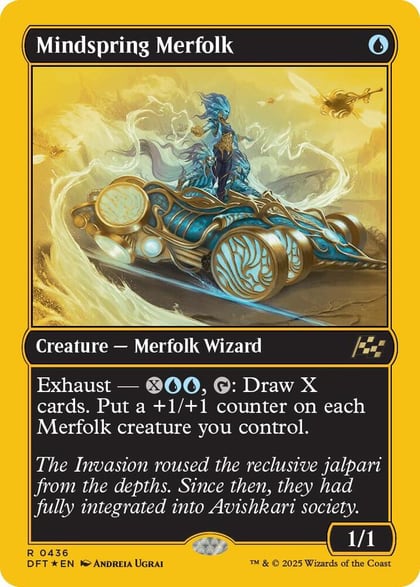 Mindspring Merfolk (First-Place Foil), Aetherdrift 436