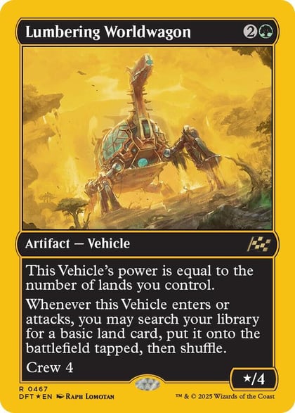 Lumbering Worldwagon (First-Place Foil), Aetherdrift 467