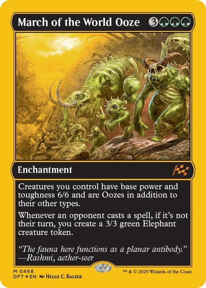 March of the World Ooze (First-Place Foil), Aetherdrift 468