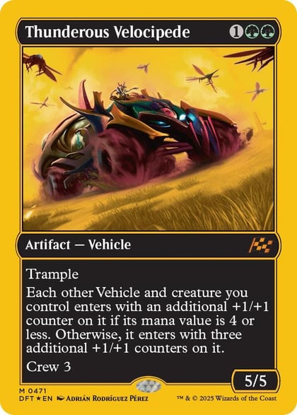 Thunderous Velocipede (First-Place Foil), Aetherdrift 471
