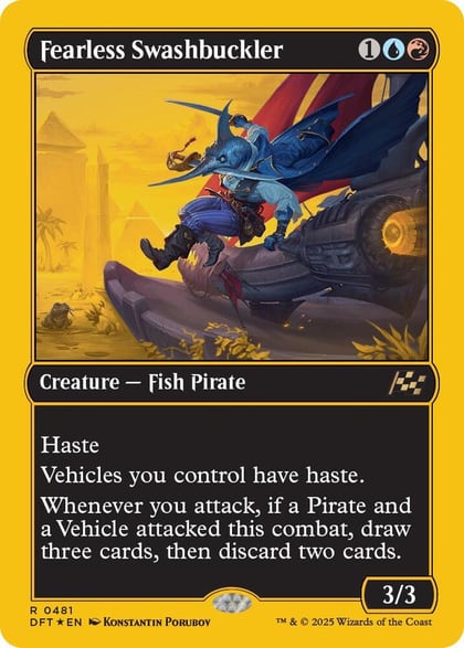Fearless Swashbuckler (First-Place Foil), Aetherdrift 481
