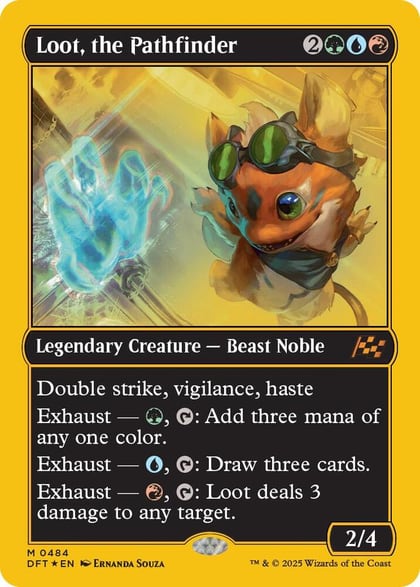Loot, the Pathfinder (First-Place Foil), Aetherdrift 484