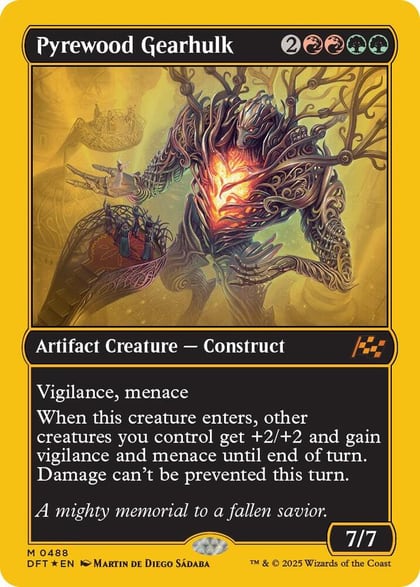 Pyrewood Gearhulk (First-Place Foil), Aetherdrift 488