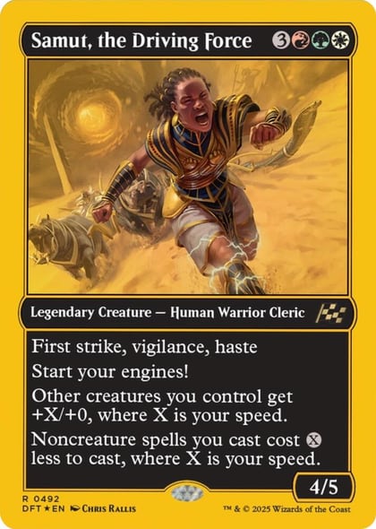 Samut, the Driving Force (First-Place Foil), Aetherdrift 492