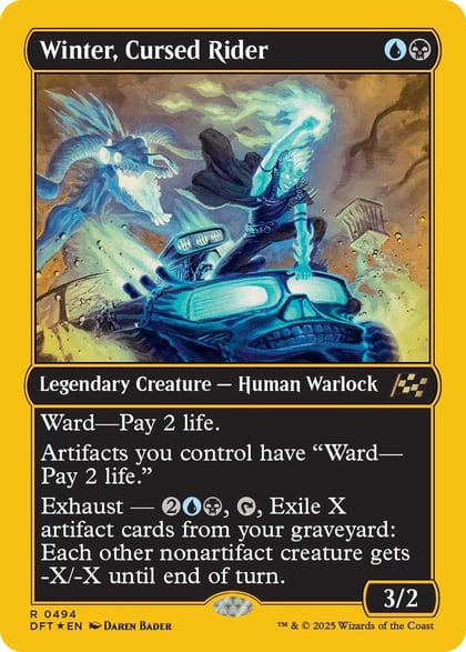 Winter, Cursed Rider (First-Place Foil), Aetherdrift 494